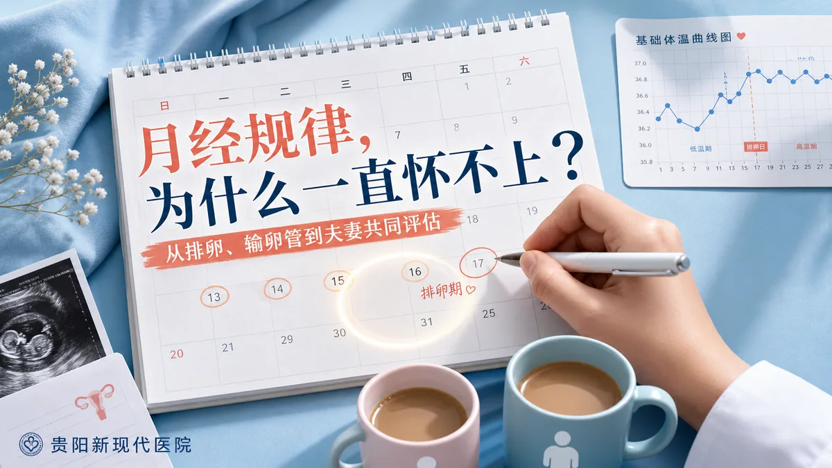 月经规律却一直怀不上，通常要从哪些方向检查？