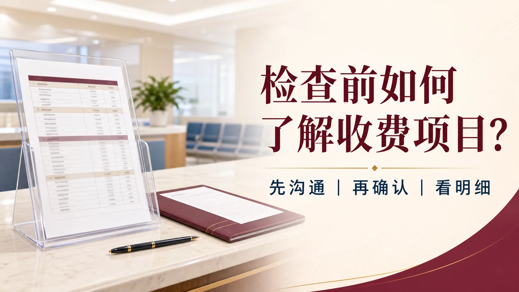 到贵阳新现代医院检查前，如何了解收费项目？